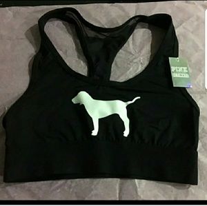 PINK Dog Logo Racerback Bra